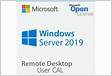 Windows Remote Desktop Services CAL 2019 Pack 5-Usr R18